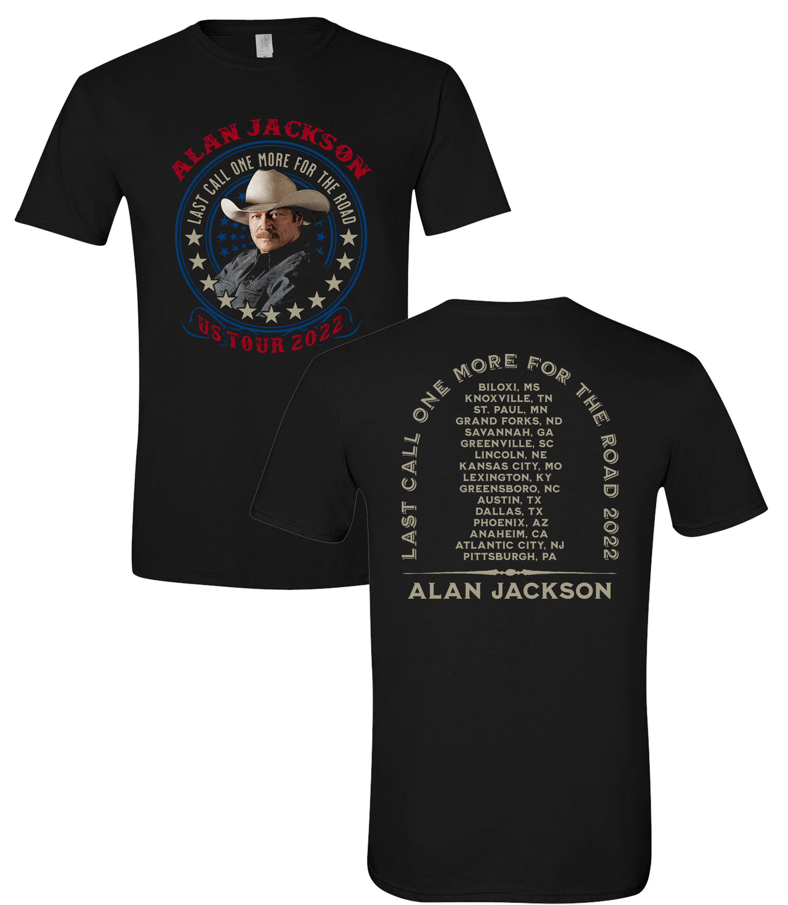 Black Tour Shirt (Star Circle)