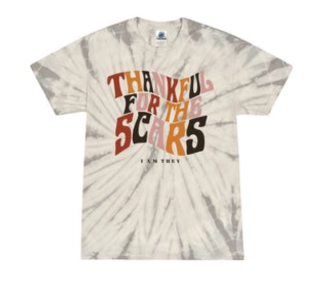 I Am They SCARS TIE DYE Tee Shirt