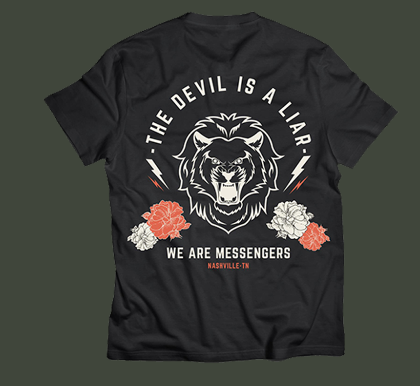 We Are Messengers DEVIL IS A LIAR Tee Shirt