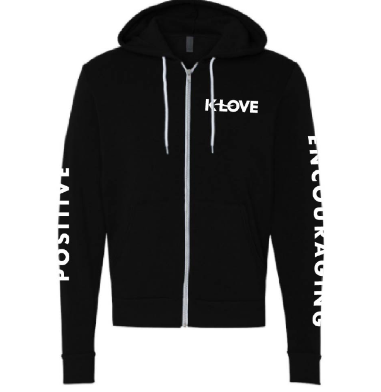 KLOVE Black Zip Hoodie