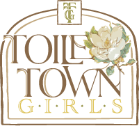 Toile Town Girls Tea Towels Logo